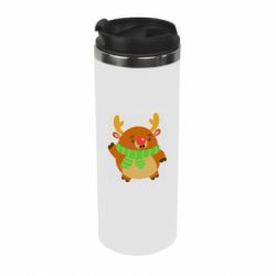 Термокружка Deer in a scarf - PrintSalon