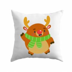 Подушка Deer in a scarf - PrintSalon