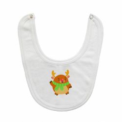 Слюнявчик  Deer in a scarf - PrintSalon