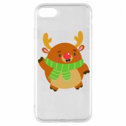 Чехол для iPhone 7 Deer in a scarf - PrintSalon