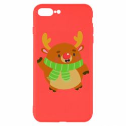 Чехол для iPhone 7 Plus Deer in a scarf - PrintSalon
