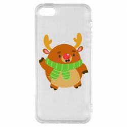 Чехол для iPhone5/5S/SE Deer in a scarf - PrintSalon