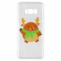 Чехол для Samsung S8 Deer in a scarf - PrintSalon