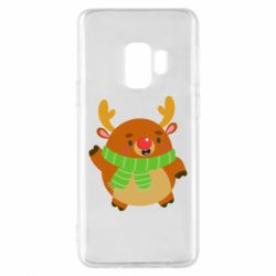 Чехол для Samsung S9 Deer in a scarf - PrintSalon