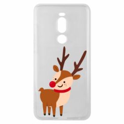 Чехол для Meizu Note 8 Deer with red nose - PrintSalon