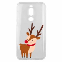 Чехол для Meizu X8 Deer with red nose - PrintSalon