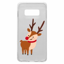 Чехол для Samsung S10e Deer with red nose - PrintSalon