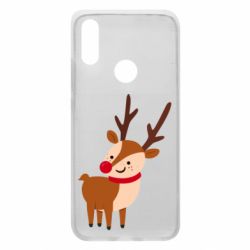 Чехол для Xiaomi Redmi 7 Deer with red nose - PrintSalon