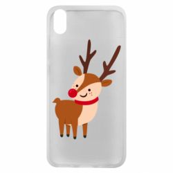Чехол для Xiaomi Redmi 7A Deer with red nose - PrintSalon