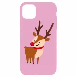 Чехол для iPhone 11 Pro Max Deer with red nose - PrintSalon