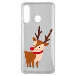 Чехол для Samsung M40 Deer with red nose - PrintSalon