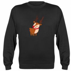 Cвитшот Deer with red nose - PrintSalon