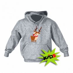 Детское худи Deer with red nose - PrintSalon