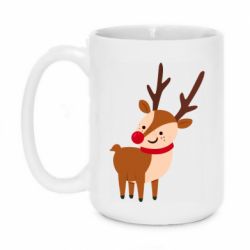 Чашка 420ml Deer with red nose - PrintSalon