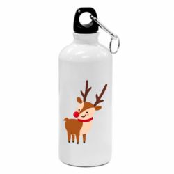 Фляга Deer with red nose - PrintSalon