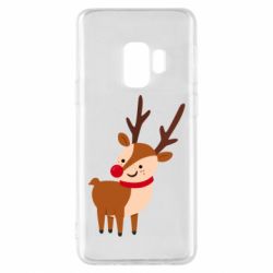 Чехол для Samsung S9 Deer with red nose - PrintSalon