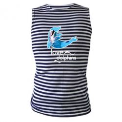 Майка-тельняшка Дельфин - PrintSalon