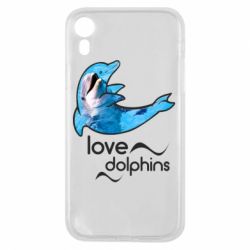 Чехол для iPhone XR Дельфин - PrintSalon
