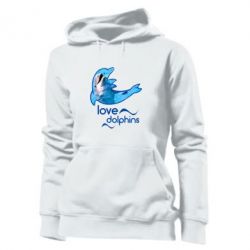 Женское худи Дельфин - PrintSalon