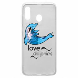 Чехол для Samsung A30 Дельфин - PrintSalon