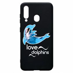 Чехол для Samsung A60 Дельфин - PrintSalon