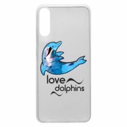 Чехол для Samsung A70 Дельфин - PrintSalon