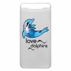 Чехол для Samsung A80 Дельфин - PrintSalon