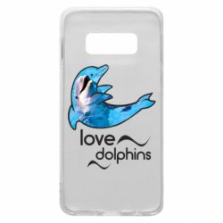 Чехол для Samsung S10e Дельфин - PrintSalon