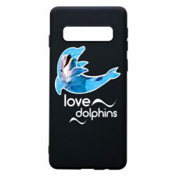 Чехол для Samsung S10 Дельфин - PrintSalon