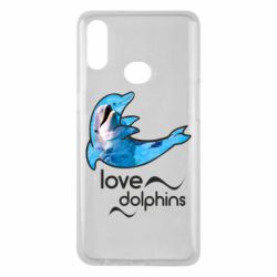 Чехол для Samsung A10s Дельфин - PrintSalon