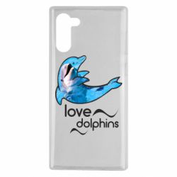 Чехол для Samsung Note 10 Дельфин - PrintSalon