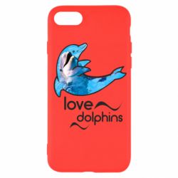 Чехол для iPhone SE 2020 Дельфин - PrintSalon