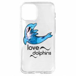 Чехол для iPhone 12 mini Дельфин - PrintSalon