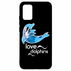 Чехол для Samsung A02s/M02s Дельфин - PrintSalon