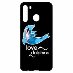 Чехол для Samsung A21 Дельфин - PrintSalon