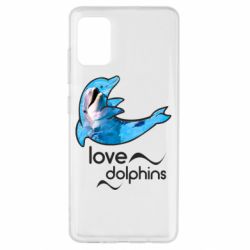 Чехол для Samsung A51 Дельфин - PrintSalon