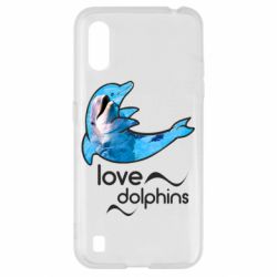 Чехол для Samsung A01/M01 Дельфин - PrintSalon
