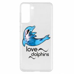 Чехол для Samsung S21+ Дельфин - PrintSalon