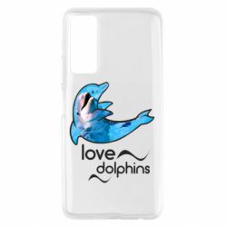 Чехол для Huawei P Smart 2021 Дельфин - PrintSalon