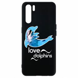 Чехол для Oppo A91/Reno3 Дельфин - PrintSalon