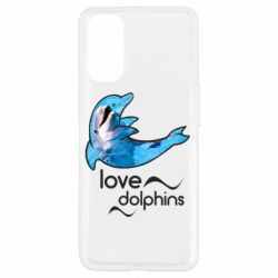 Чехол для Oppo Reno 4 Дельфин - PrintSalon