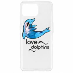 Чехол для Oppo Reno 4 Lite Дельфин - PrintSalon