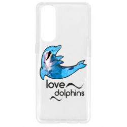 Чехол для Oppo Reno 4 Pro Дельфин - PrintSalon