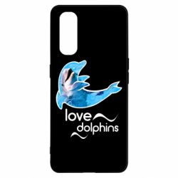 Чехол для Oppo Find X2 Дельфин - PrintSalon