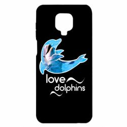 Чехол для Xiaomi Redmi Note 9S/9Pro/9Pro Max Дельфин - PrintSalon