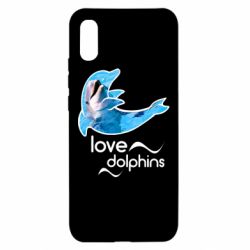 Чехол для Xiaomi Redmi 9a Дельфин - PrintSalon
