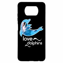 Чехол для Xiaomi Poco X3 Дельфин - PrintSalon