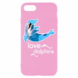 Чехол для iPhone SE 2022 Дельфин - PrintSalon