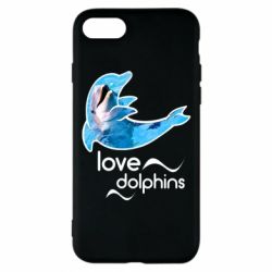 Чехол для iPhone 8 Дельфин - PrintSalon
