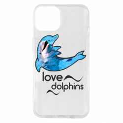 Чехол для iPhone 14 Дельфин - PrintSalon